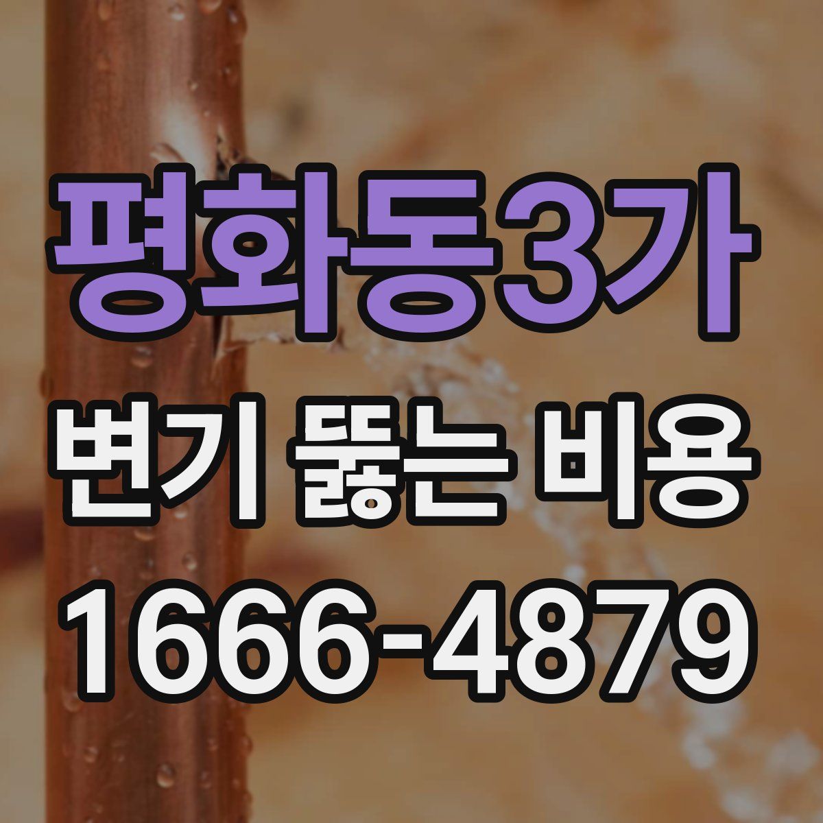 평화동3가 변기 뚫는 비용