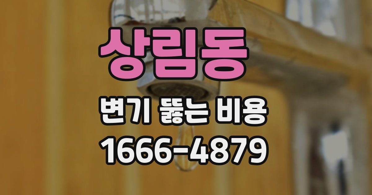 상림동 변기 뚫는 비용