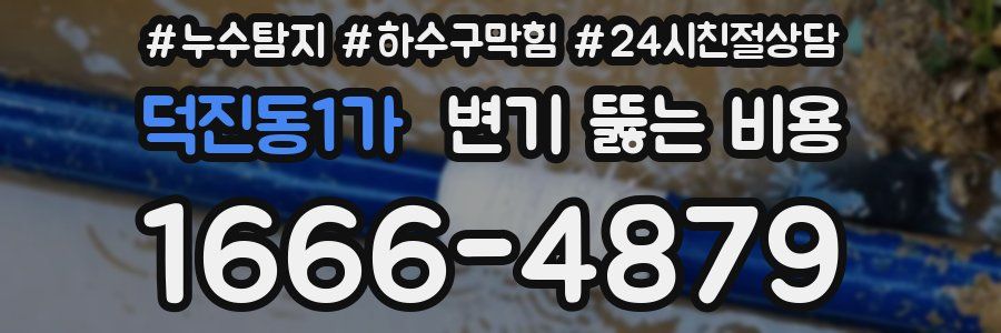 덕진동1가 변기 뚫는 비용