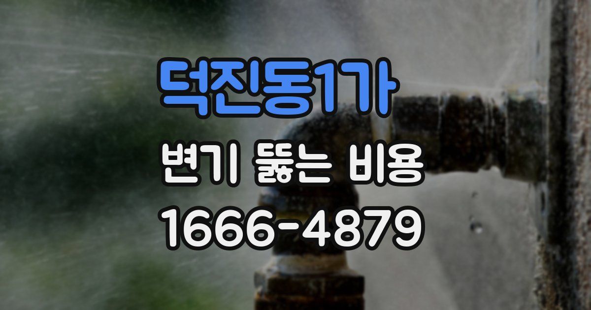 덕진동1가 변기 뚫는 비용