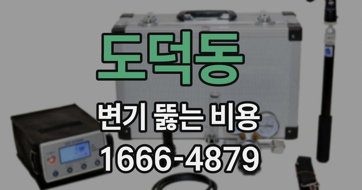 도덕동 변기 뚫는 비용