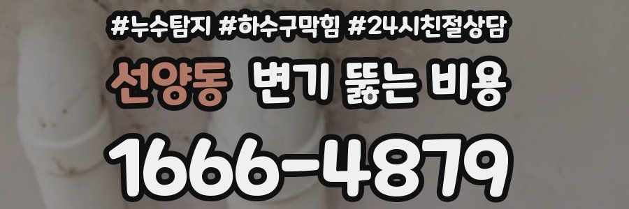 선양동 변기 뚫는 비용