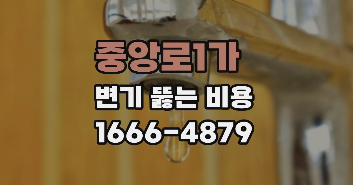 중앙로1가 변기 뚫는 비용