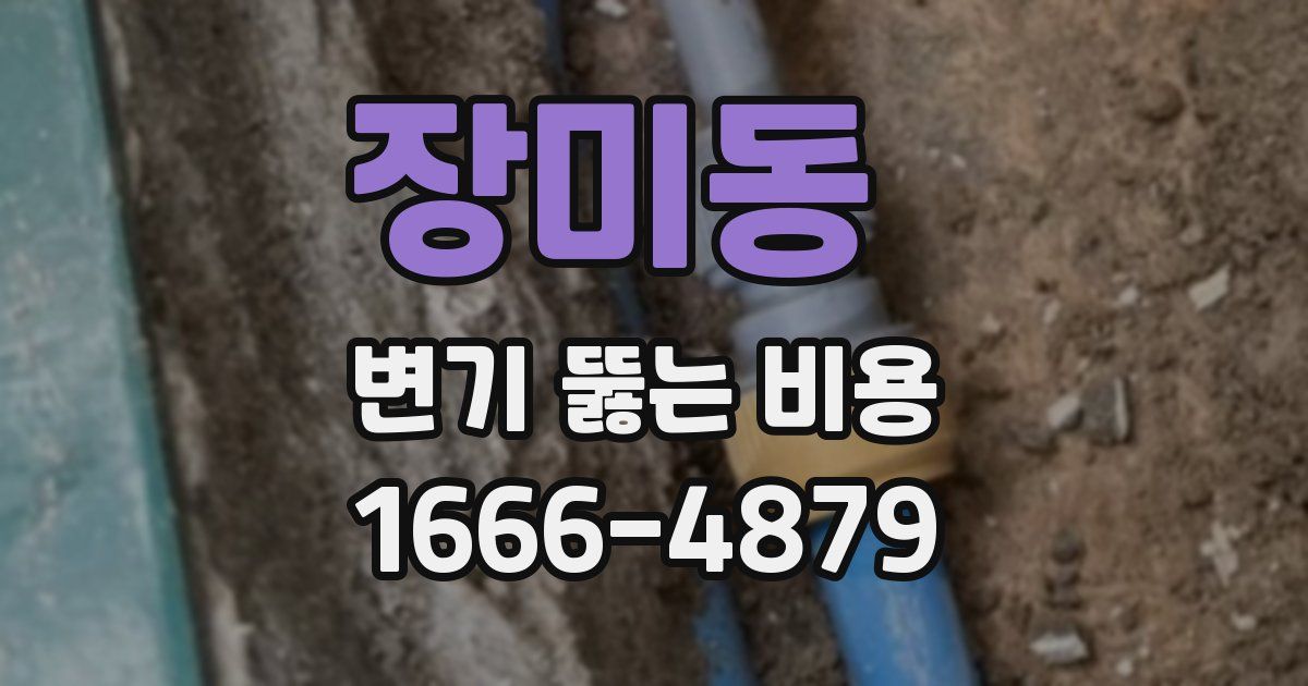 장미동 변기 뚫는 비용