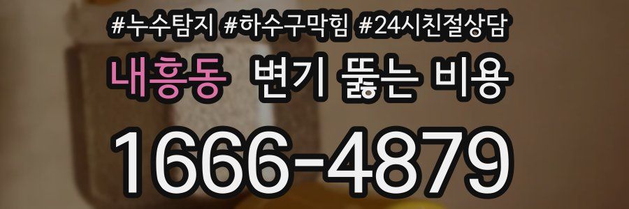 내흥동 변기 뚫는 비용