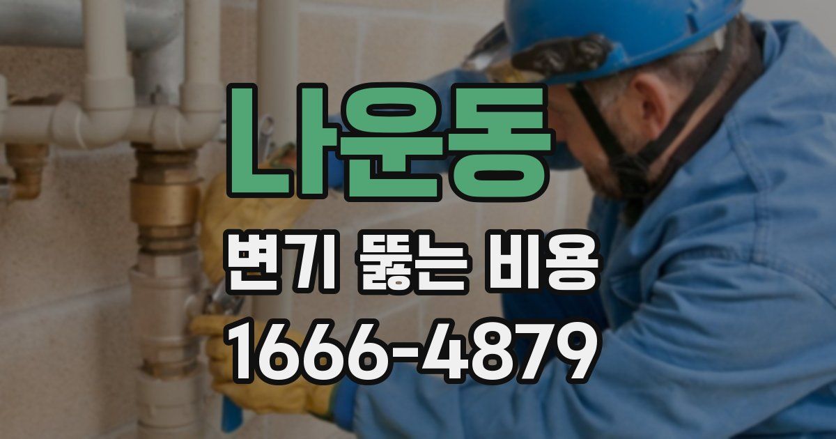 나운동 변기 뚫는 비용