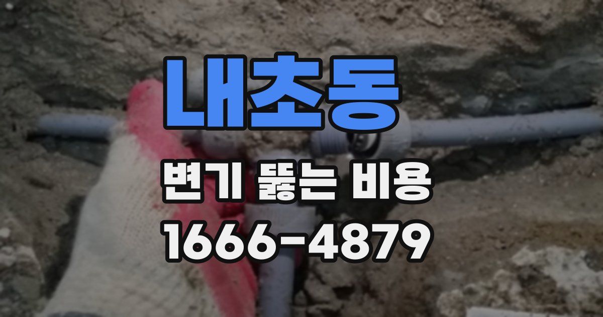 내초동 변기 뚫는 비용