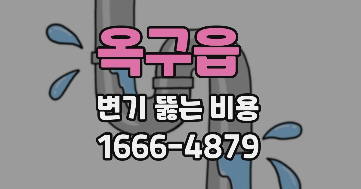 옥구읍 변기 뚫는 비용