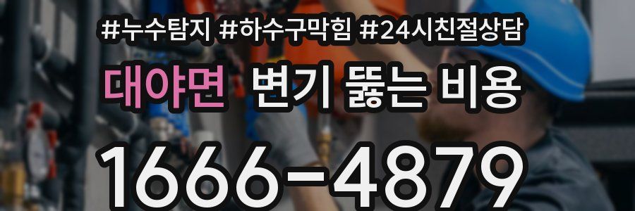 대야면 변기 뚫는 비용