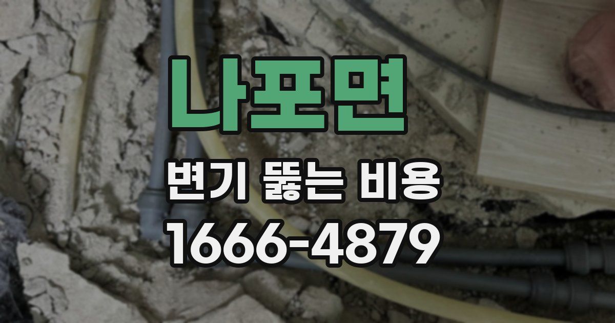 나포면 변기 뚫는 비용