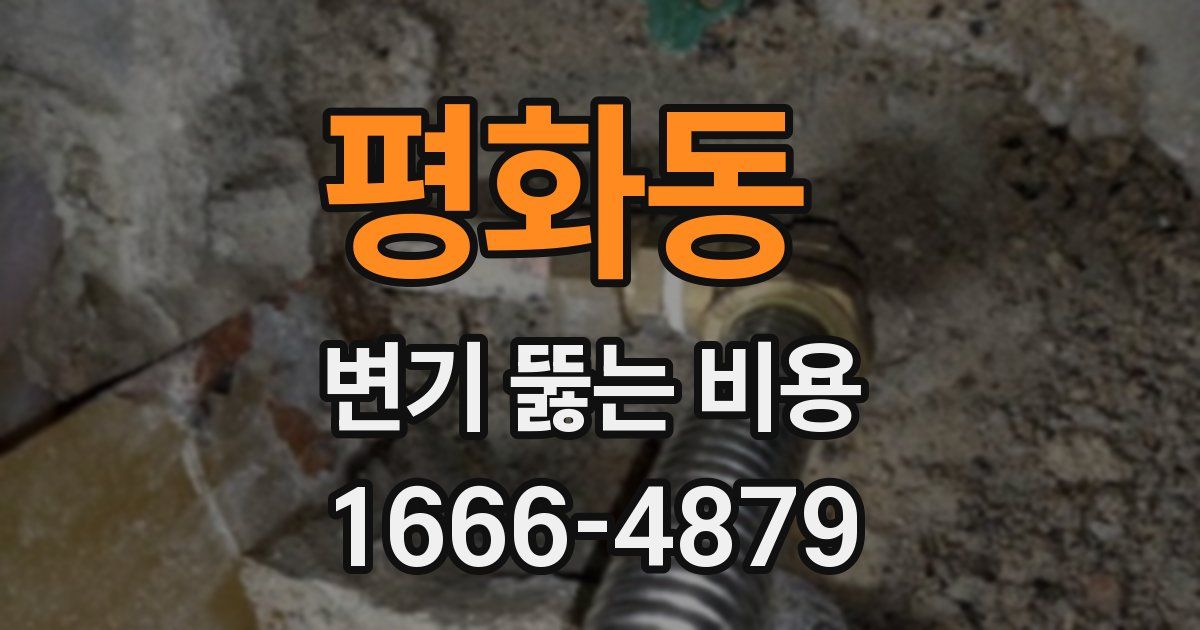 평화동 변기 뚫는 비용