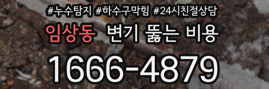 임상동 변기 뚫는 비용