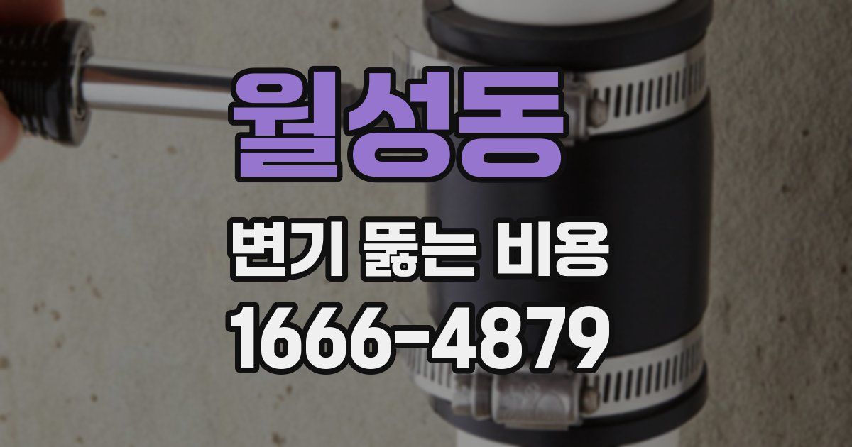 월성동 변기 뚫는 비용
