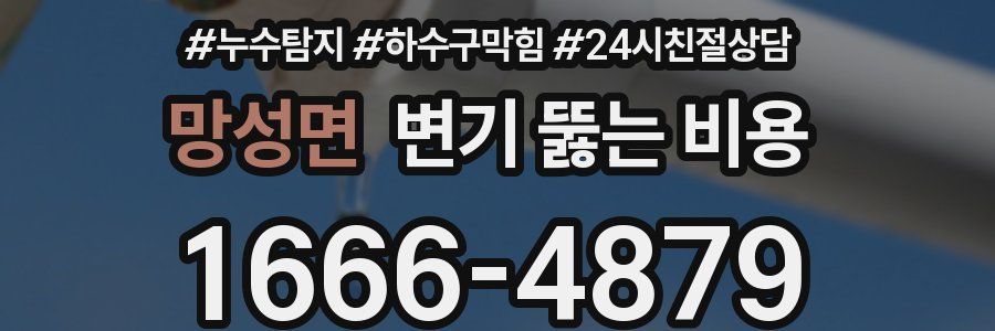 망성면 변기 뚫는 비용