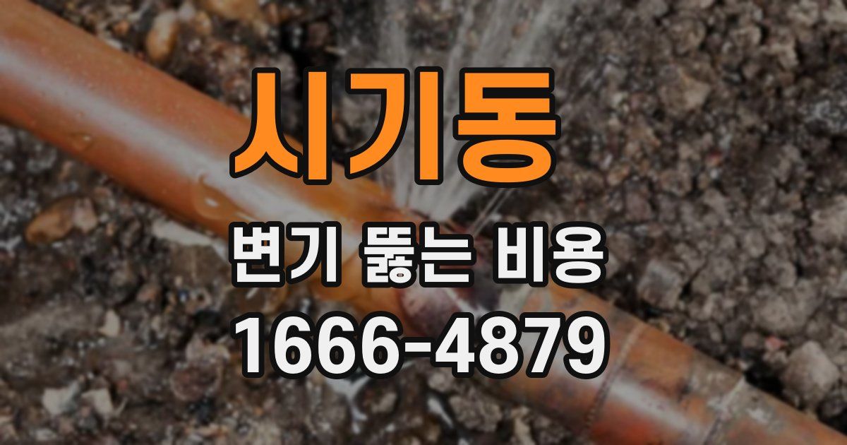 시기동 변기 뚫는 비용