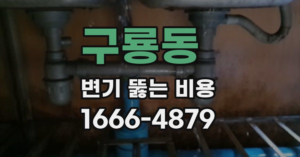 구룡동 변기 뚫는 비용