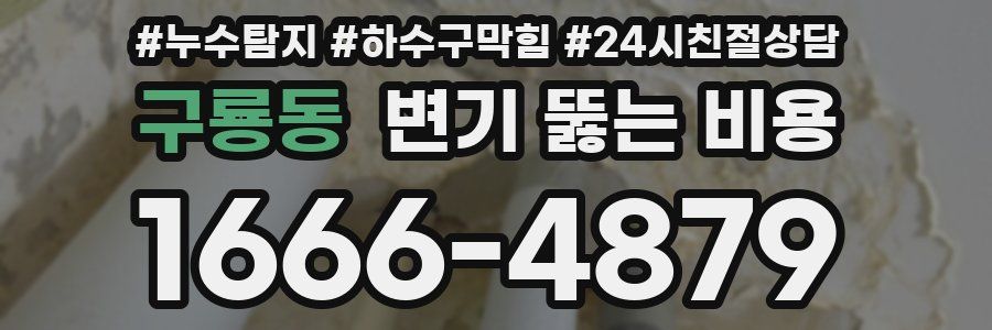 구룡동 변기 뚫는 비용
