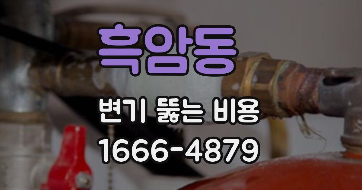 흑암동 변기 뚫는 비용