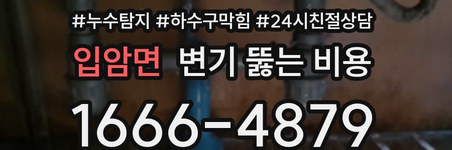 입암면 변기 뚫는 비용