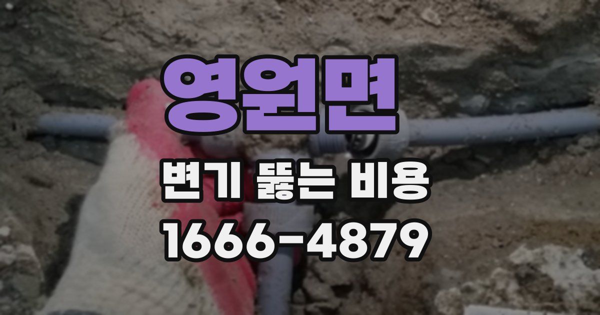 영원면 변기 뚫는 비용