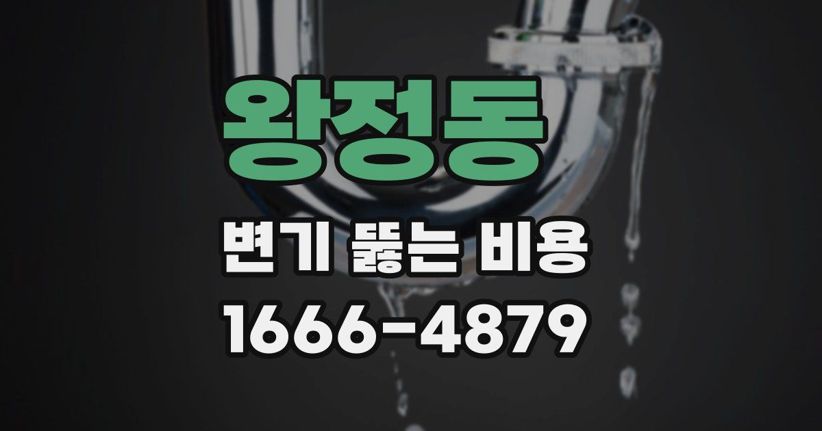 왕정동 변기 뚫는 비용