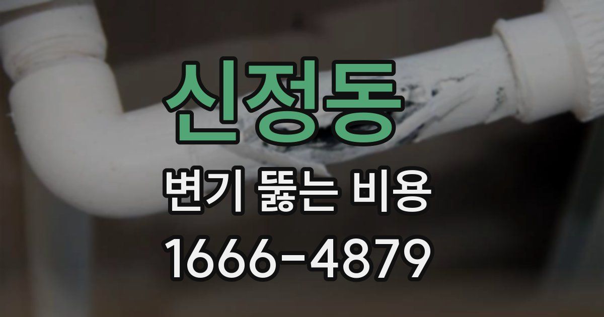 신정동 변기 뚫는 비용