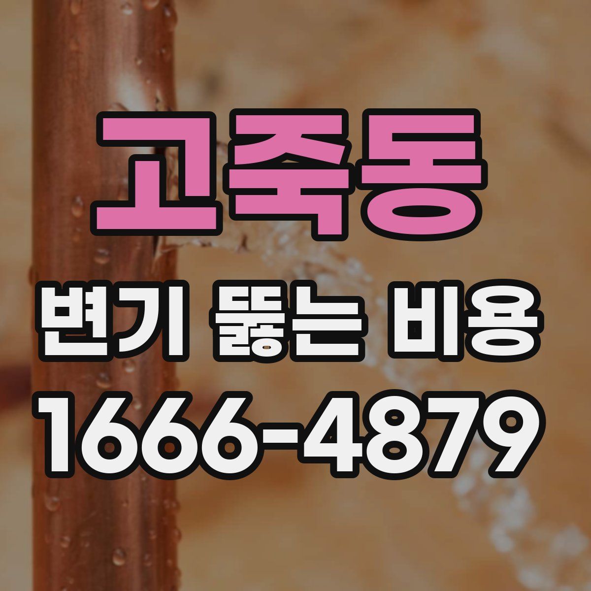 고죽동 변기 뚫는 비용