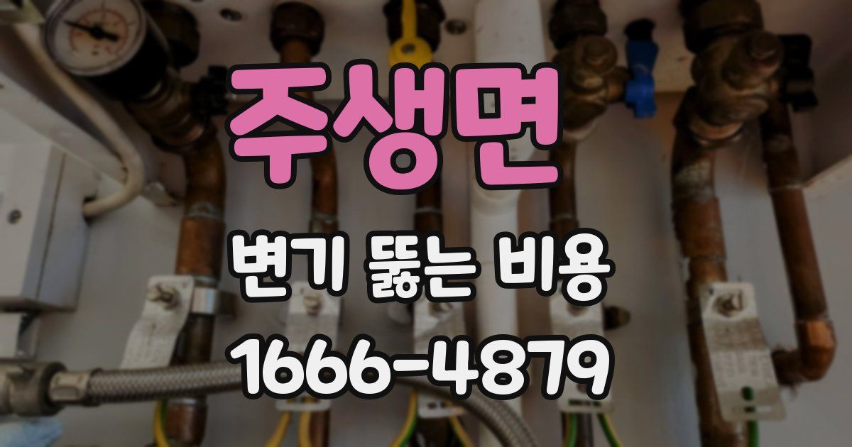 주생면 변기 뚫는 비용