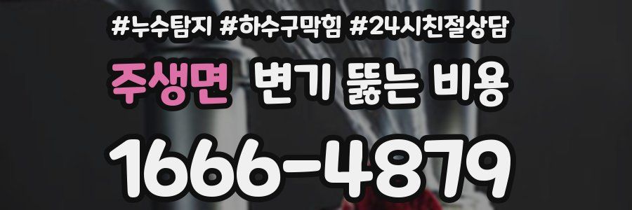 주생면 변기 뚫는 비용