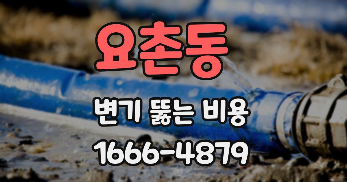 요촌동 변기 뚫는 비용