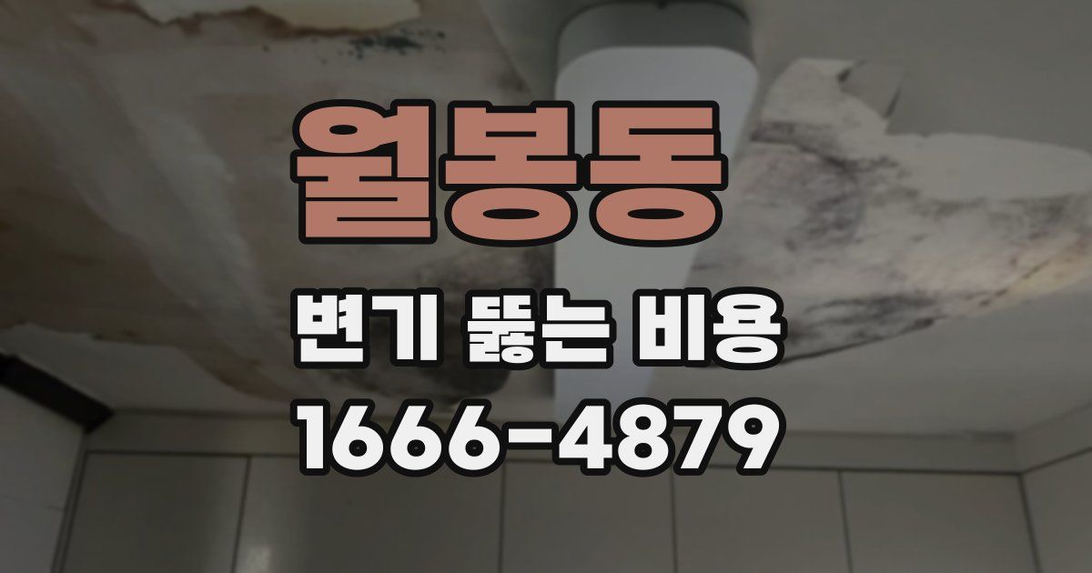 월봉동 변기 뚫는 비용