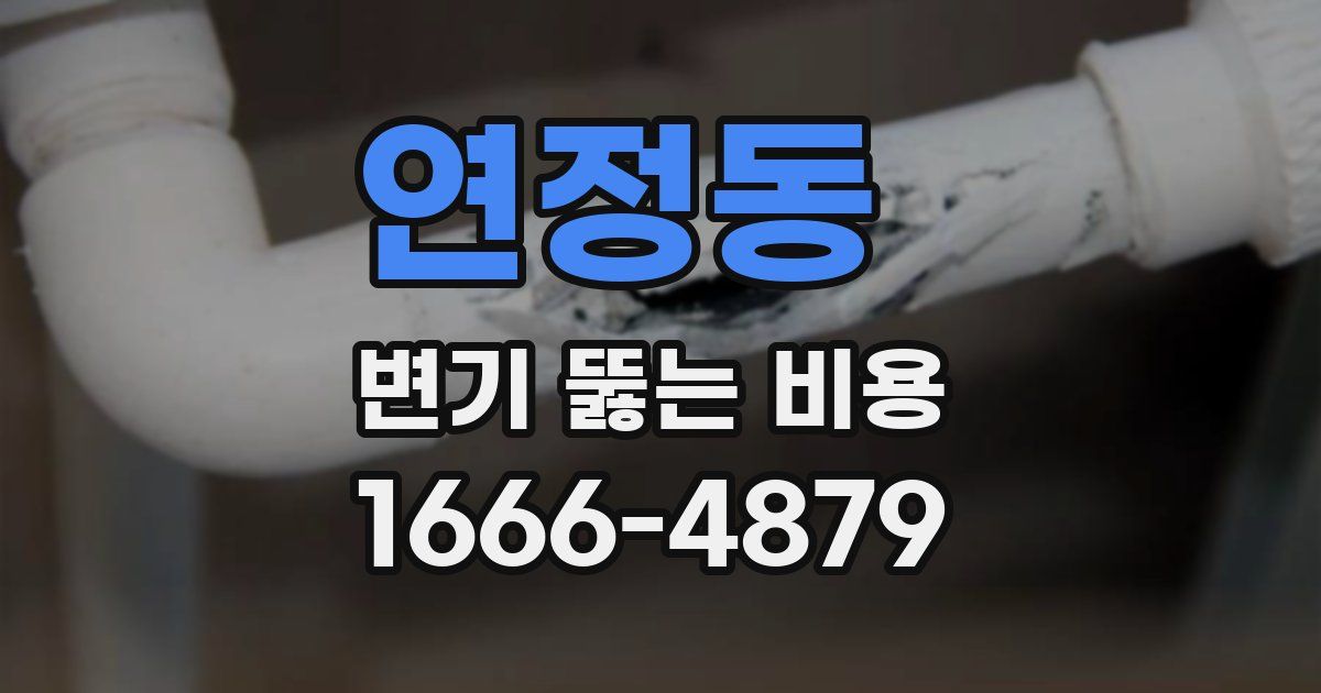 연정동 변기 뚫는 비용