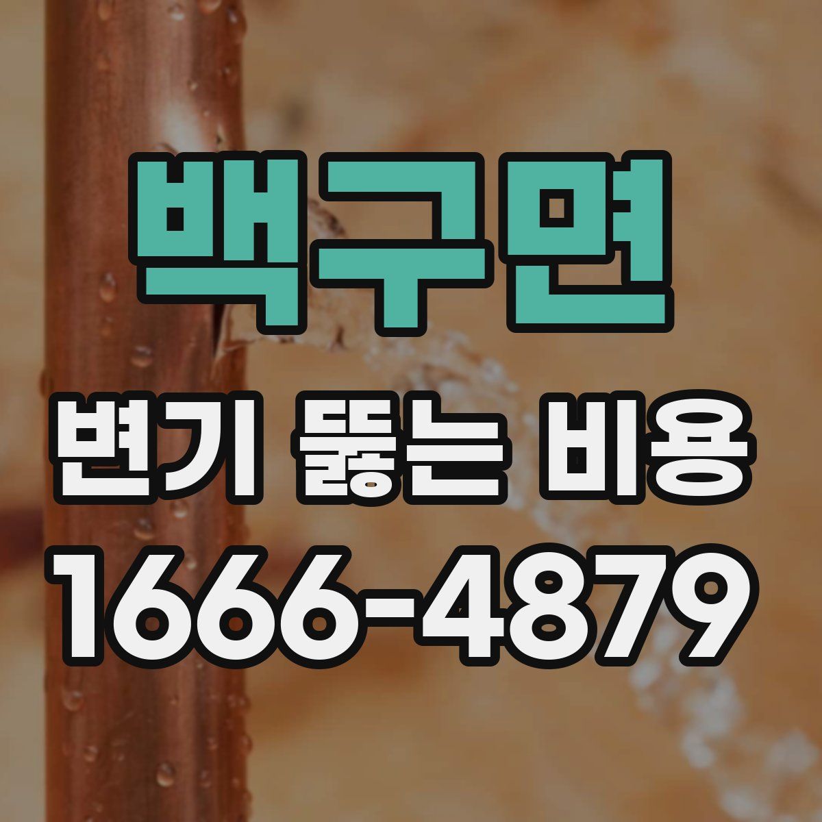 백구면 변기 뚫는 비용