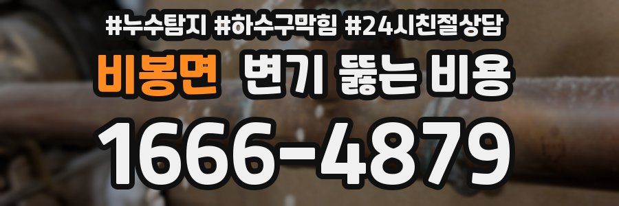 비봉면 변기 뚫는 비용