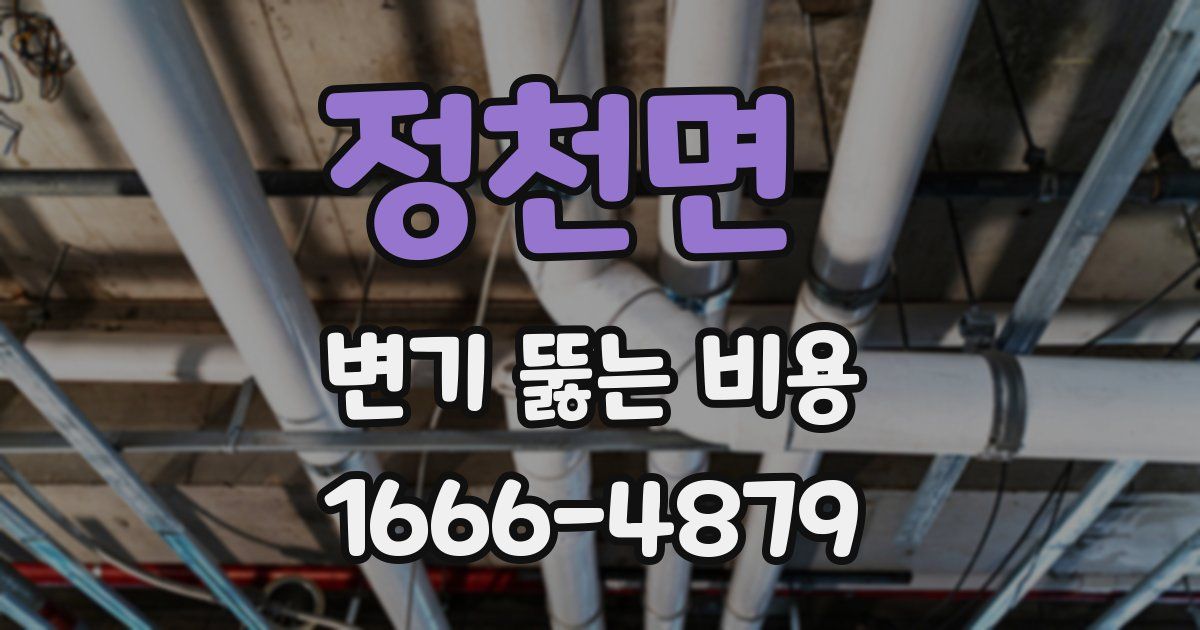 정천면 변기 뚫는 비용