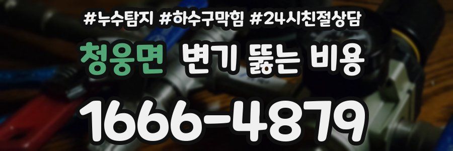 청웅면 변기 뚫는 비용