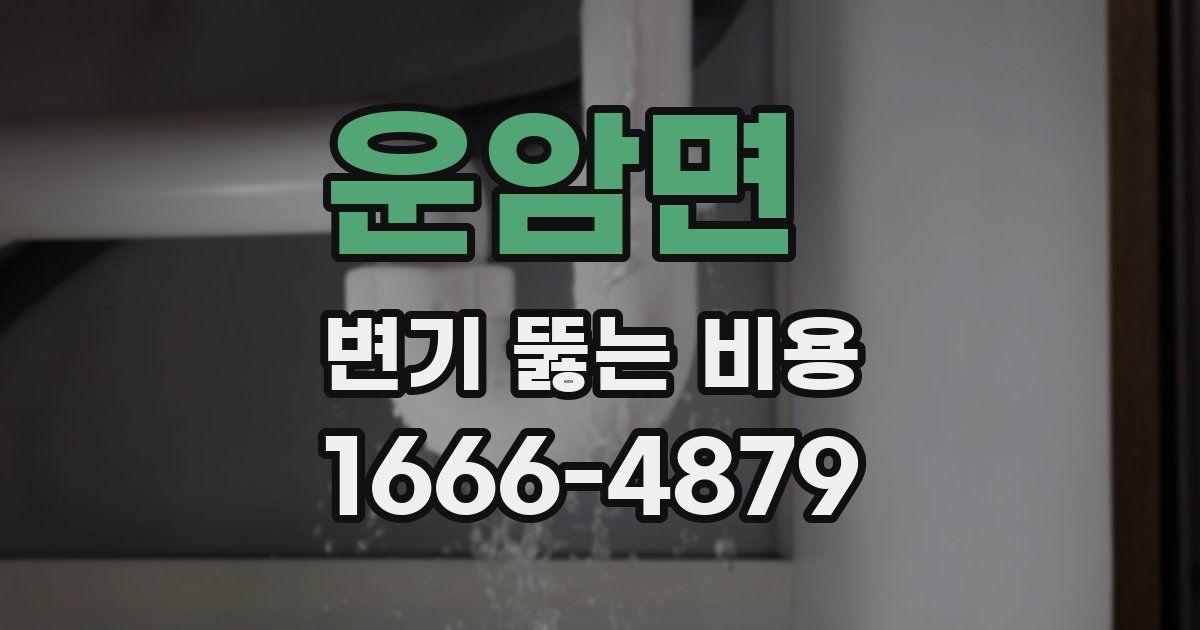 운암면 변기 뚫는 비용