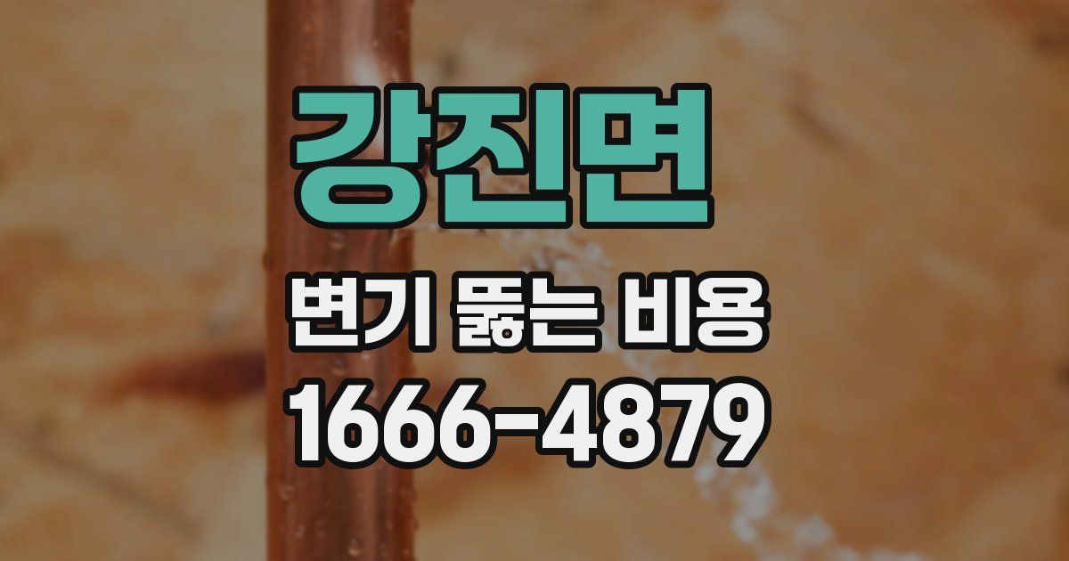 강진면 변기 뚫는 비용
