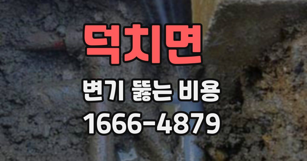 덕치면 변기 뚫는 비용
