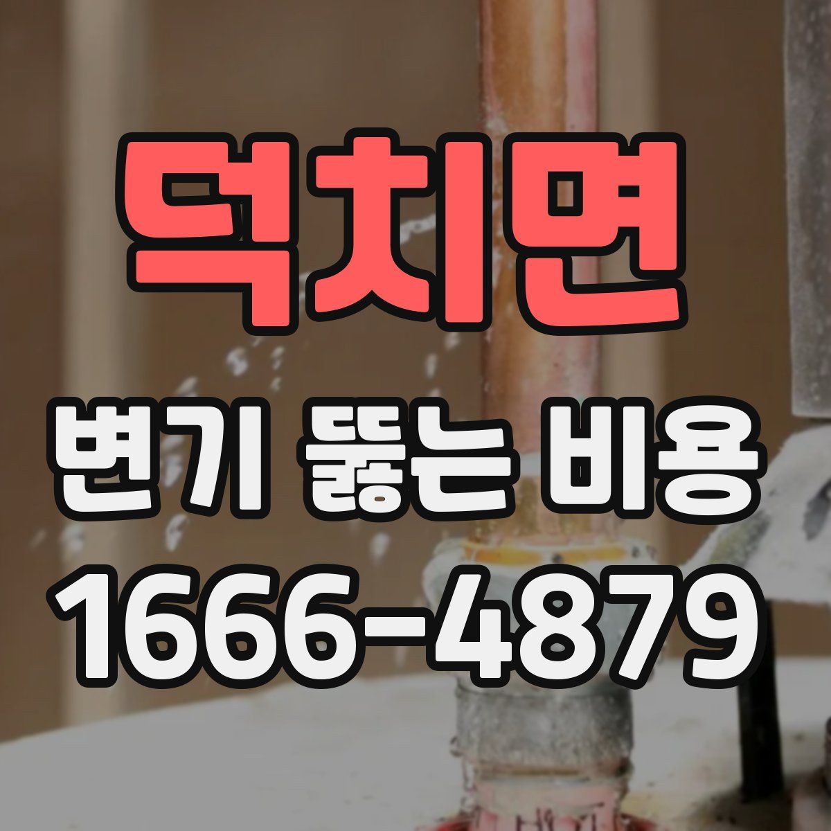 덕치면 변기 뚫는 비용