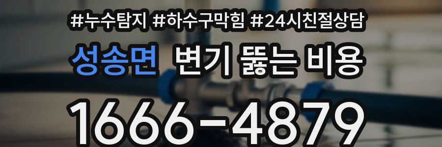 성송면 변기 뚫는 비용