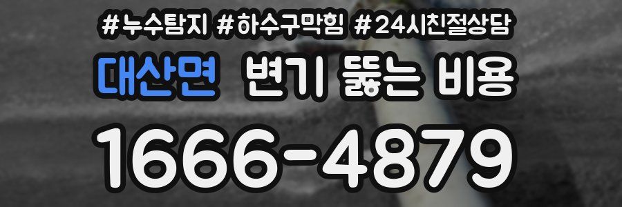 대산면 변기 뚫는 비용