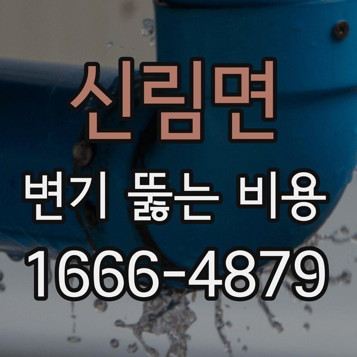 신림면 변기 뚫는 비용