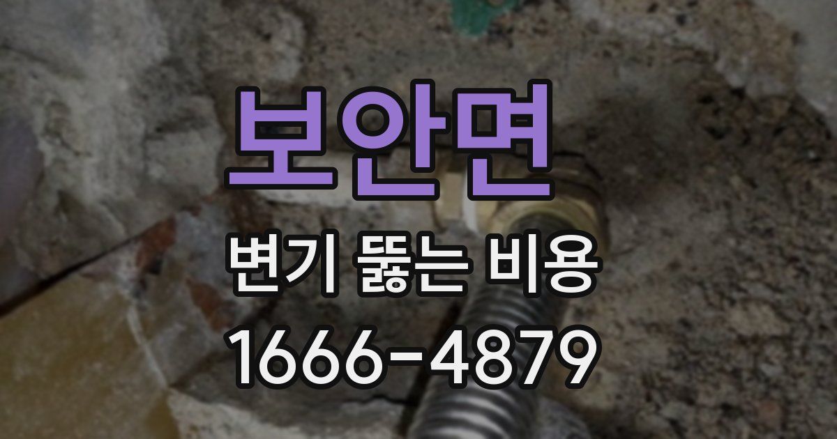 보안면 변기 뚫는 비용