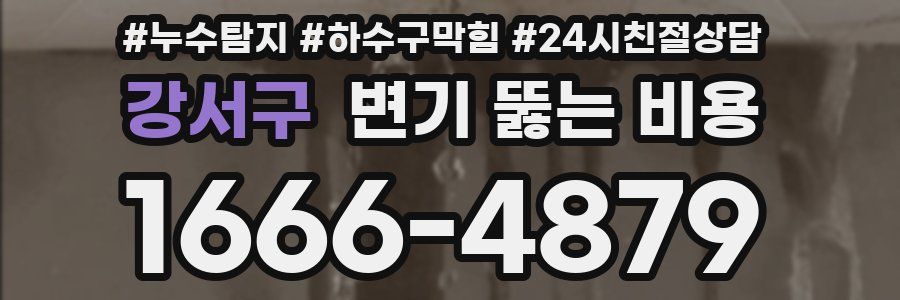 강서구 변기 뚫는 비용