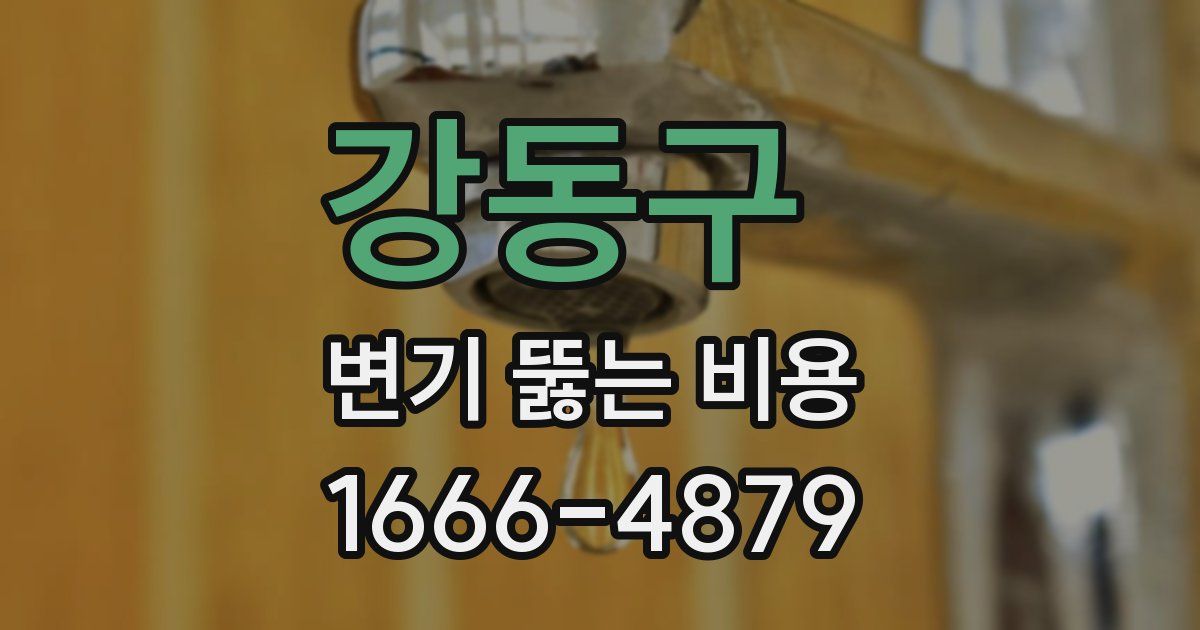 강동구 변기 뚫는 비용