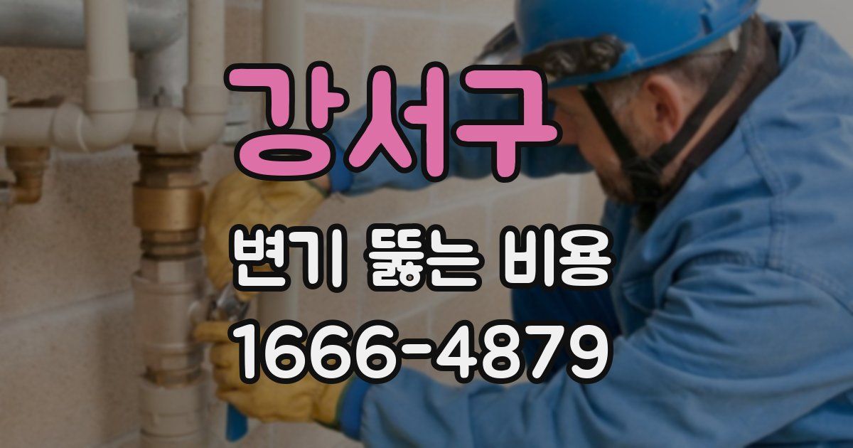강서구 변기 뚫는 비용