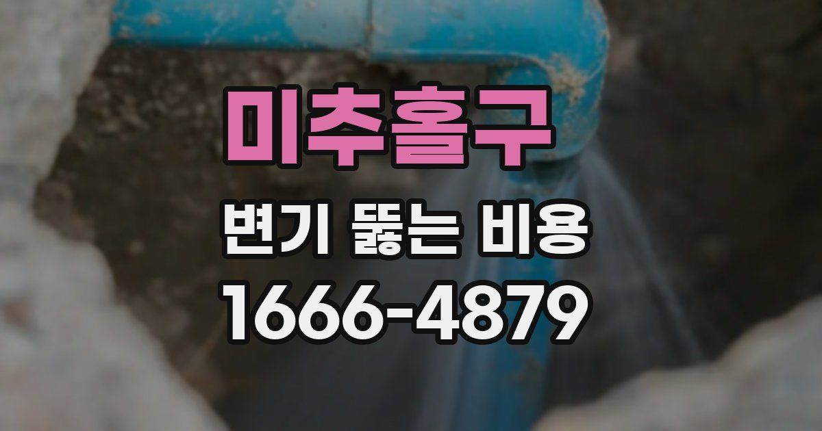미추홀구 변기 뚫는 비용