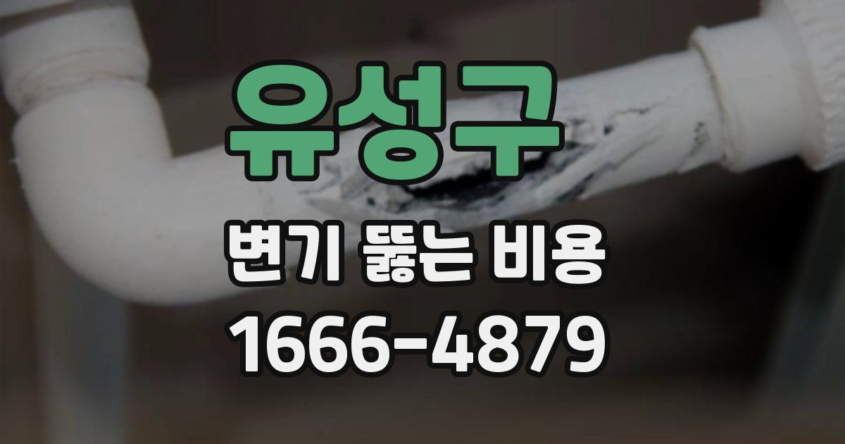 유성구 변기 뚫는 비용