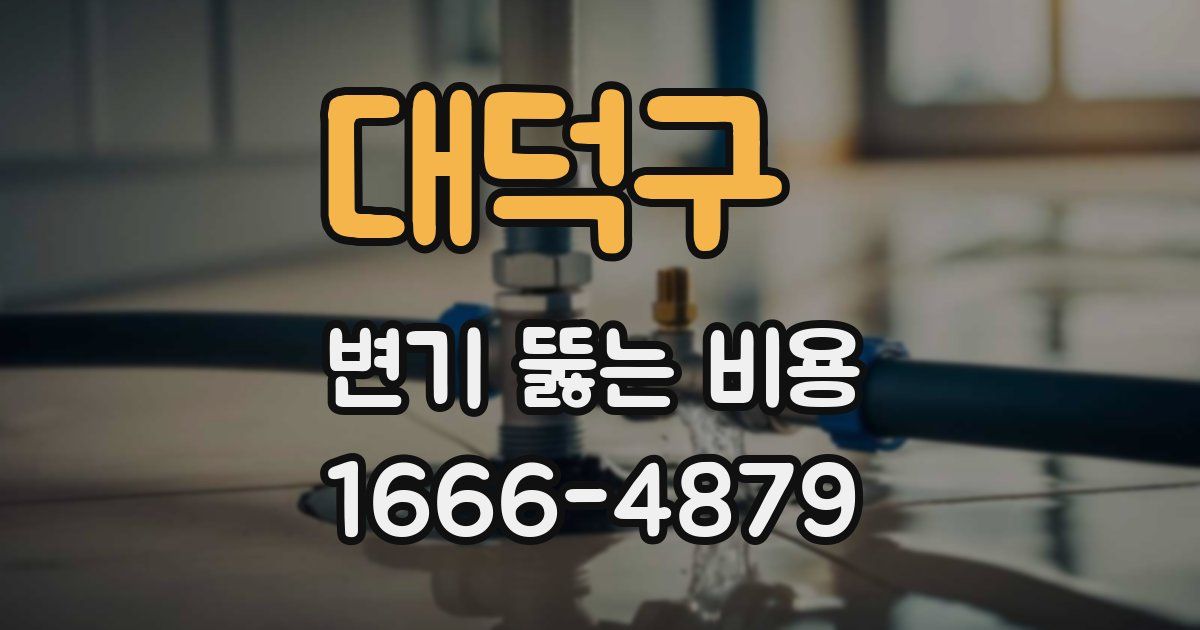 대덕구 변기 뚫는 비용